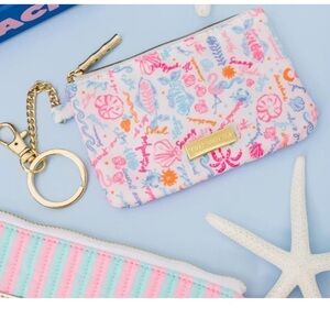 Lilly Pulitzer ID Holder Wallet, Wallet with Zip Close, Cute Card Case Women New